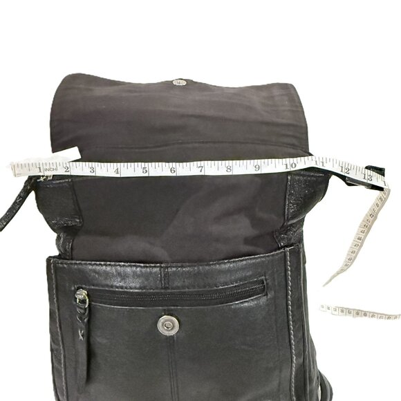 The Sak Ventura Convertible Crossbody Shoulder or Backpack Black Leather Bag main image 6